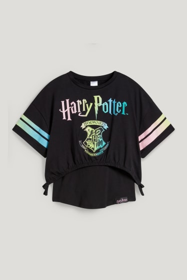 Bambine: - Harry Potter - set - maglia a maniche corte e top - 2 pezzi - nero