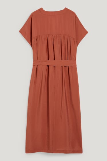 Damen - Kleid - braun