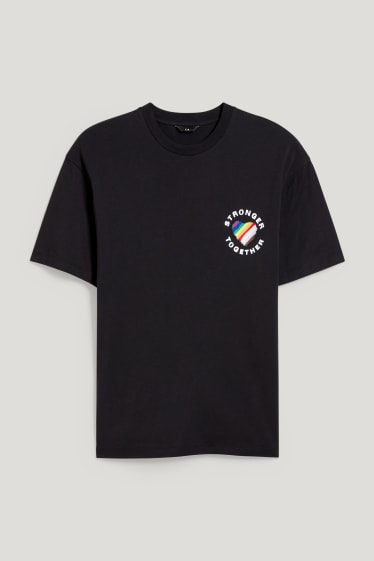 CLOCKHOUSE - T-shirt - unisex - PRIDE - czarny