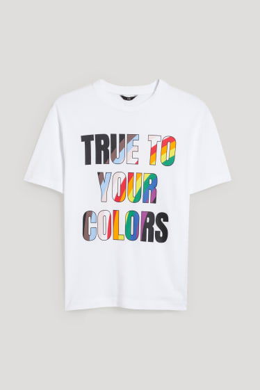 CLOCKHOUSE - camiseta - unisex - PRIDE - blanco