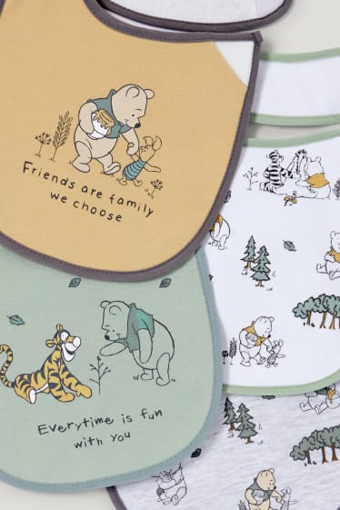 Baby Girls - Confezione da 4 - Winnie the Pooh - bavaglino per neonati - beige chiaro