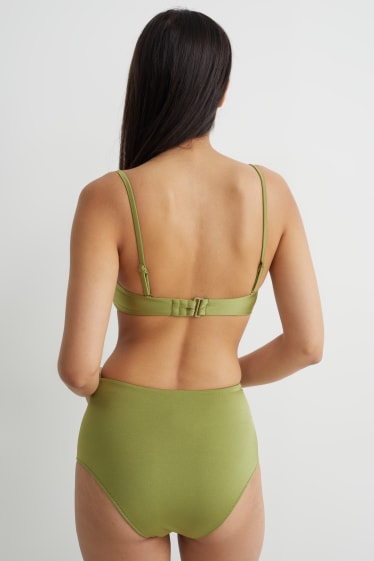 Femei - Chiloți bikini - talie înaltă - LYCRA® XTRA LIFE™ - verde