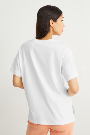 Kobiety - T-shirt - kremowobiały