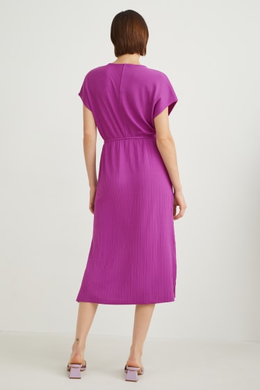 Damen - Wickelkleid - lila