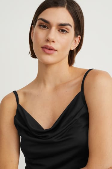 Damen - Figurbetontes Kleid - schwarz