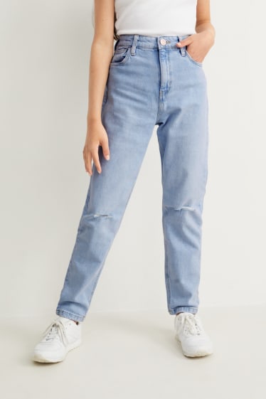 Niñas - Relaxed jeans - vaqueros - azul claro
