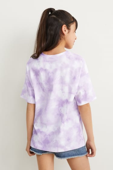 Kids Girls - Hatsune Miku - short sleeve T-shirt - patterned - light violet