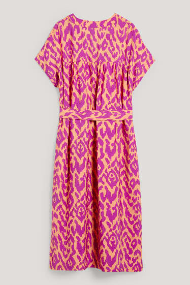 Damen - Kleid - pink / orange