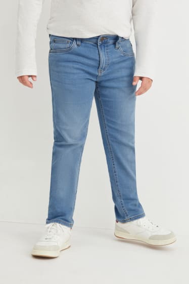 Reverskraag - Uitgebreide maten - set van 2- slim jeans - jog denim - jeansblauw