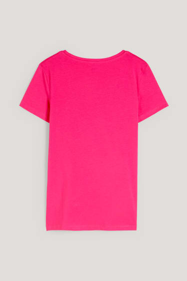 Kobiety - T-shirt basic - różowy