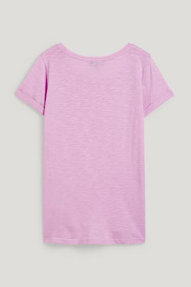 Kobiety - T-shirt basic - jasnofioletowy