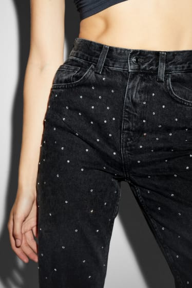 Clockhouse Girls - CLOCKHOUSE - mom jeans - high waist - black