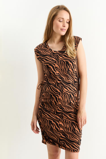 Mujer - Vestido premamá - estampado - negro