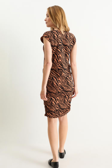 Mujer - Vestido premamá - estampado - negro