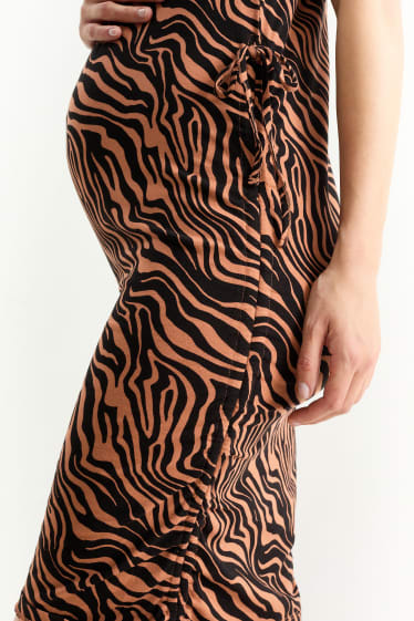 Mujer - Vestido premamá - estampado - negro