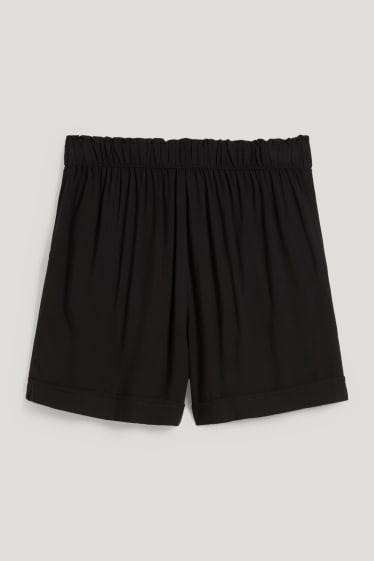 Damen - Shorts - High Waist - schwarz