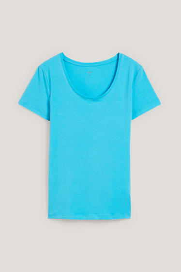 Dames - T-shirt - blauw