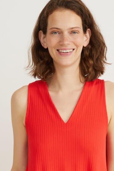 Damen - A-Linien Kleid - rot