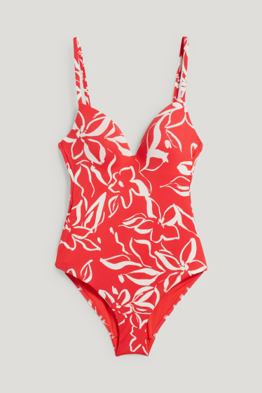 Dona - Banyador - enconxat - LYCRA® XTRA LIFE™ - vermell