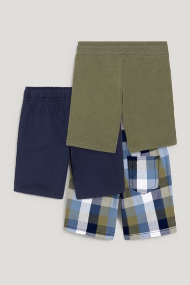 Toddler Boys - Set van 3 - shorts - donkerblauw