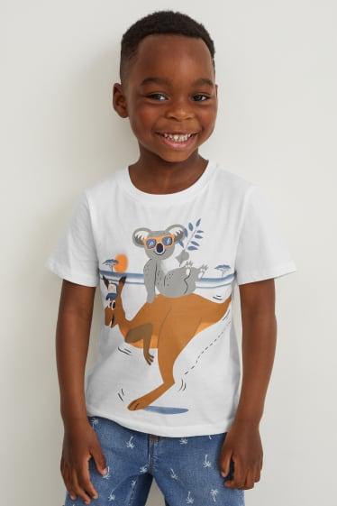 Toddler Boys - Multipack 3er - Kurzarmshirt - weiss
