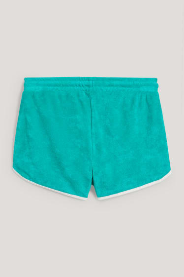 Kids Girls - Terry cloth shorts - green
