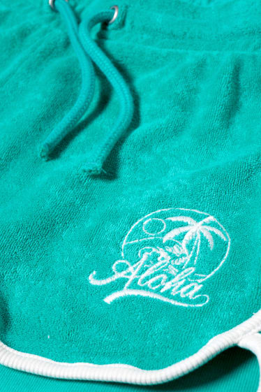 Kids Girls - Shorts van badstof - groen