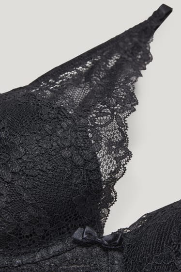 Femmes - Soutien-gorge avec armatures - DEMI - ampliforme - noir