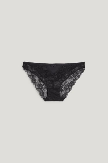 Damen - Slip - schwarz