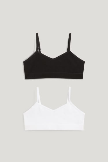 Kids Girls - Multipack of 2 - crop top - black