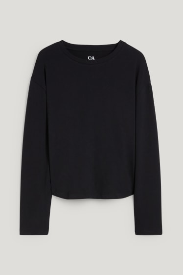 Bambine: - Maglia a maniche lunghe - nero