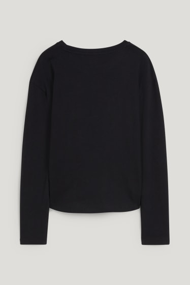 Bambine: - Maglia a maniche lunghe - nero