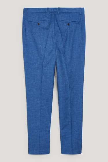 Pánské - Oblekové kalhoty - slim fit - LYCRA® - modrá