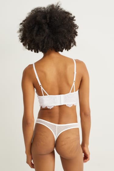 Femmes - Soutien-gorge à armature - DEMI - ampliforme - blanc crème