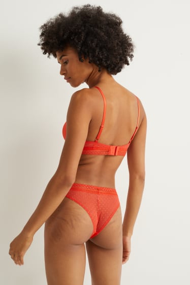Donna - Reggiseno con ferretti - DEMI - imbottito - arancio scuro