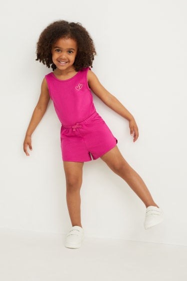 Toddler Girls - Jumpsuit - dunkelrosa