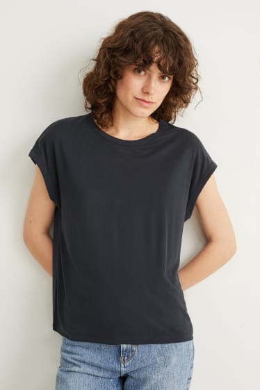 Kobiety - T-shirt - ciemnoniebieski
