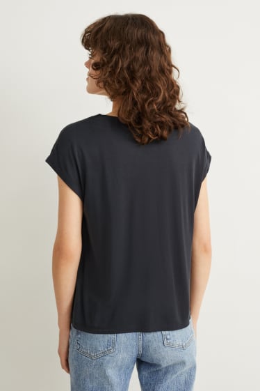 Kobiety - T-shirt - ciemnoniebieski