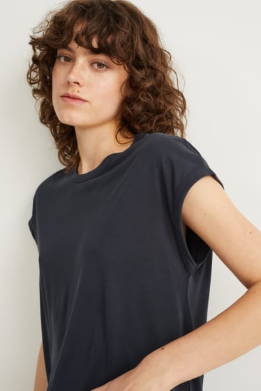 Kobiety - T-shirt - ciemnoniebieski
