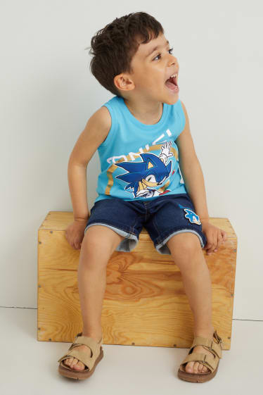 Toddler Boys - Sonic - vest top - light blue