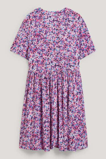 Femmes - Robe - à motif - rose