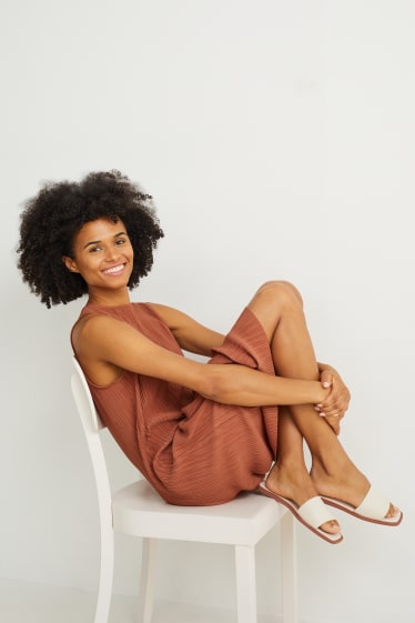 Mujer - Sandalias - polipiel - beige claro