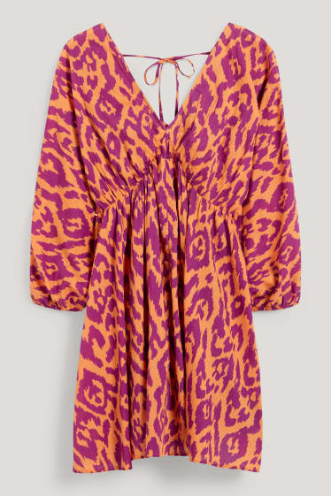 Women - Empire dress - orange