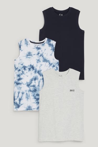 Reverskraag - Set van 3 - top - wit
