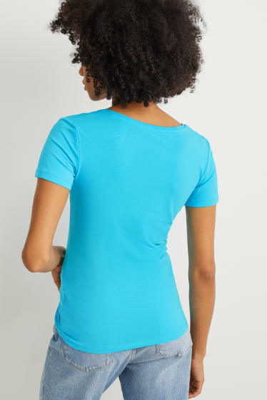 Dames - T-shirt - blauw