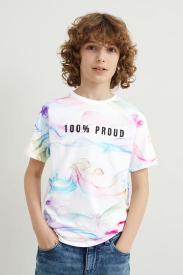 Reverskraag - T-shirt - wit
