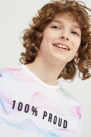 Reverskraag - T-shirt - wit
