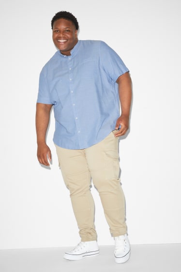 Clockhouse Boys - Shirt - regular fit - band collar - light blue