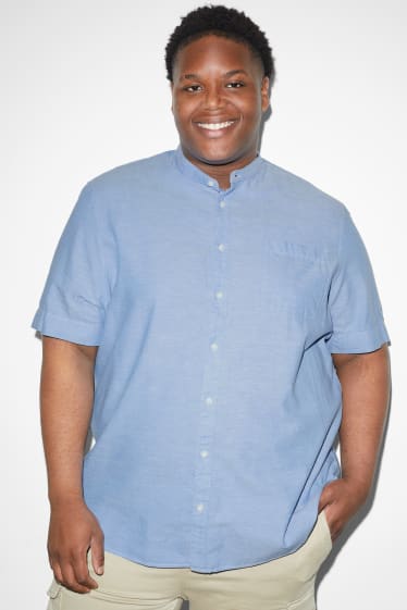 Clockhouse Boys - Shirt - regular fit - band collar - light blue