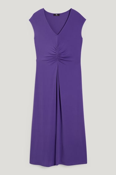Damen - Fit & Flare Kleid - violett